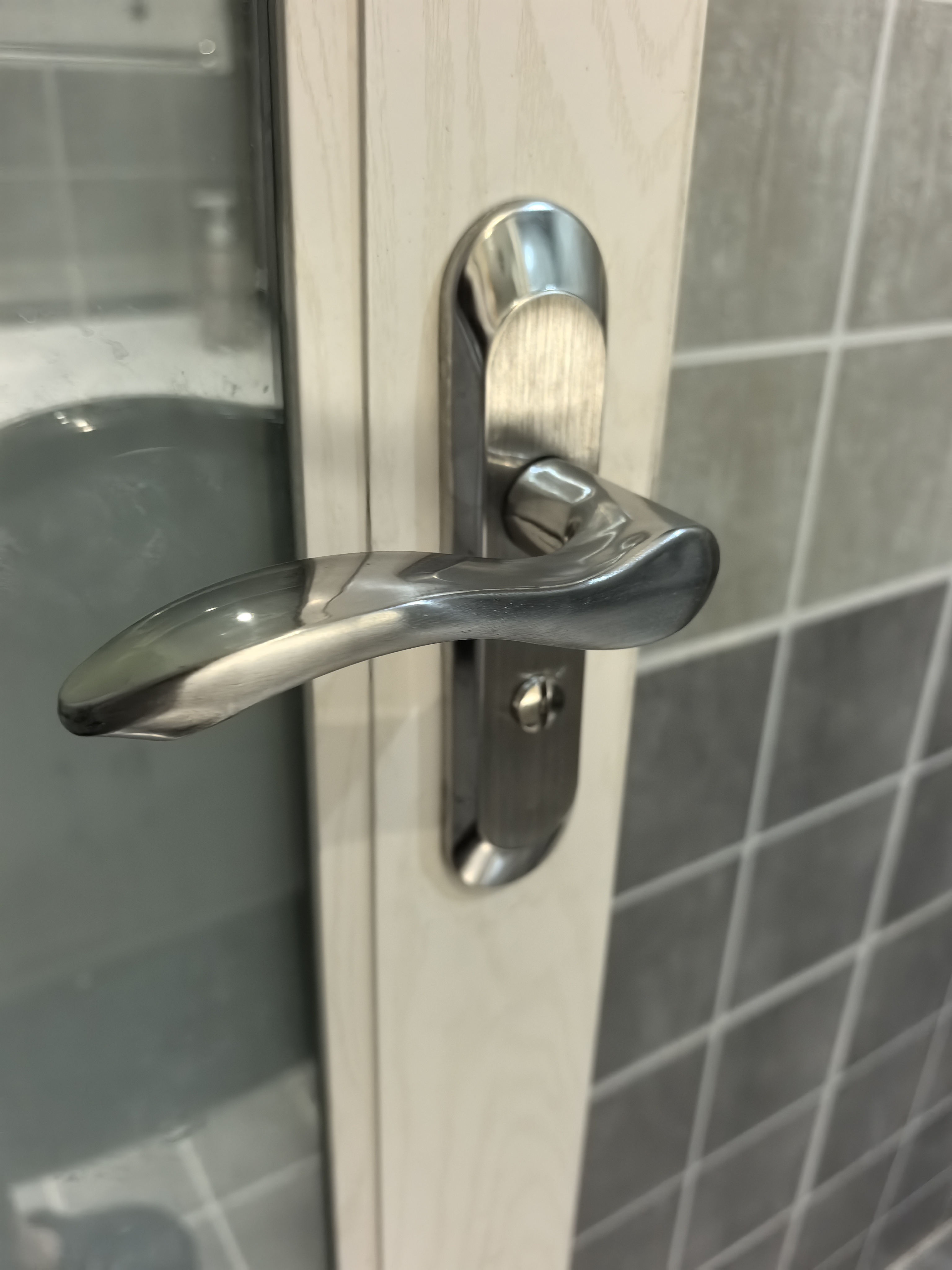 初工卫生间门锁浴室锁洗手间厕所通用型锁具室内门把手 无钥匙110单舌 实拍图