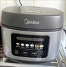 美的（Midea）电饭煲电饭锅家用3-4-5-8个人5升大容量智能预约多功能煲汤煮米饭杂粮粥不沾一锅多用彩屏金属机身 焖香柴火饭RE529【2-10人用】#大容量 5L 实拍图