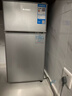 志高（CHIGO）小冰箱迷你小型家用冷藏冷冻两用宿舍出租房用双门办公室电冰箱节能省电 【一级能效】128L银色【全国联保丨节能省电】 实拍图