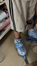 斯威（SWAY）溜冰鞋儿童男女童中小学专业轮滑鞋平花休闲滑冰旱冰鞋成人直排轮 【锁轮款】蓝+一体支架+头盔护具 M (适合6-12岁)日常鞋码32-36 实拍图