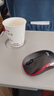 罗技（Logitech）M185鼠标 无线鼠标 办公鼠标 对称鼠标 黑色红边 带无线2.4G接收器 实拍图