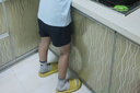 361°儿童短裤夏季男女童3-12岁透气运动裤梭织五分裤 黑 160 实拍图