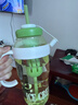 【京东物流】水杯冰霸吸管杯高颜值学生茶水分离大容量杯子 肚肚杯1个-浅绿色 实拍图