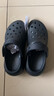 卡骆驰（CROCS）檀健次同款经典泡芙洞洞鞋百舒适男沙滩鞋女鞋休闲鞋|207521 黑色-001(含智必星) 35 (210mm) 实拍图