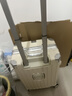 花瞳行李箱28寸大容量箱拉杆箱【明次日达】登机箱旅行箱密码箱皮箱子 米白色【USB+杯架+干湿分离】 20英寸 【可登机箱，短途出差】 实拍图