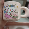 可爱fufu生日蛋糕马克杯带盖勺陶瓷杯送女生高颜值有意义生日礼物 【礼盒装】小猪杯+盖+勺1个350ml 实拍图