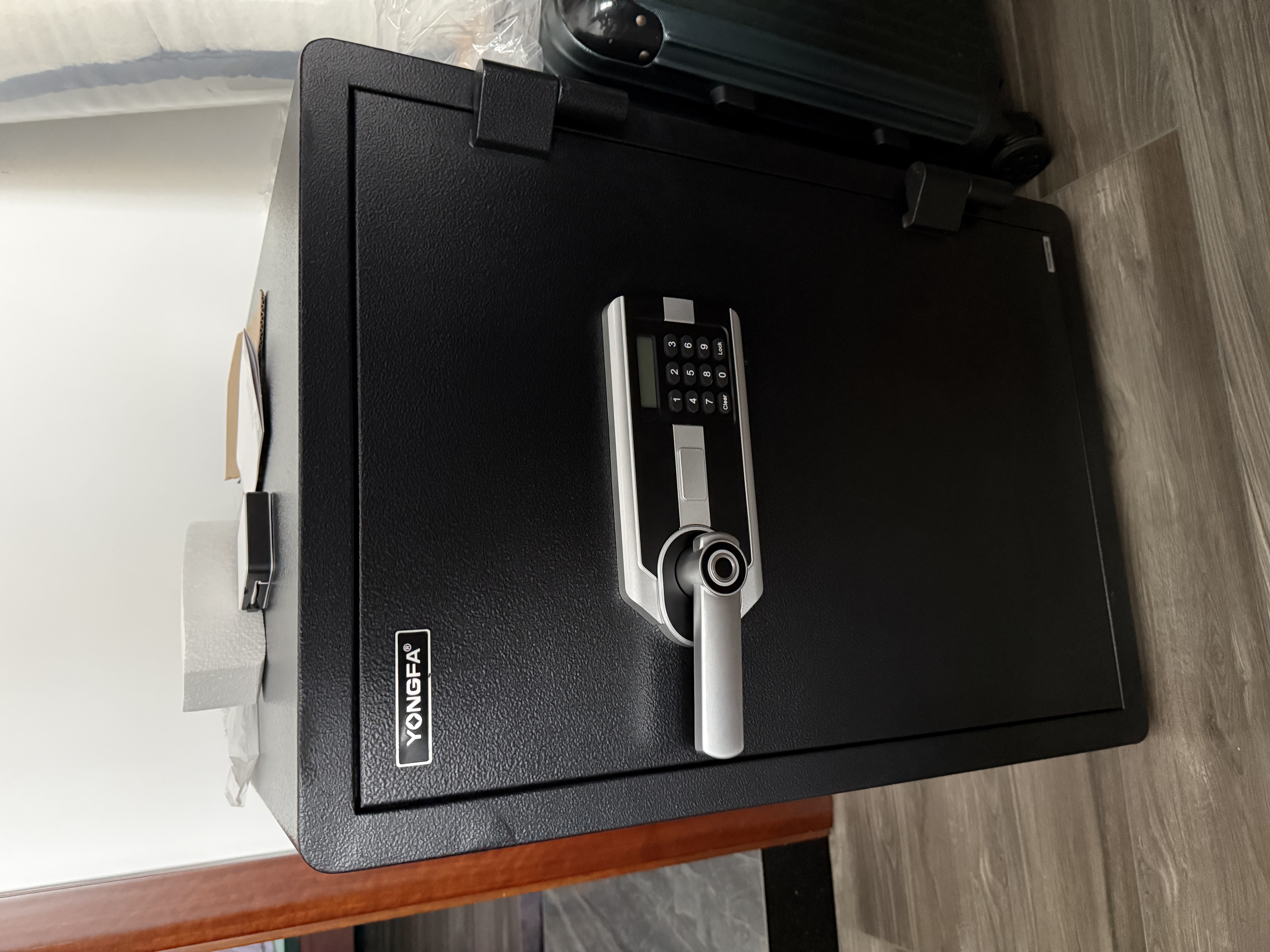 永发 保险柜（YONGFA）F1防火系列家用小型保险柜保管柜35-78cm高 【高73CM】防火P-1B/YB-700A指纹密码 实拍图