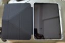 京东京造iPad11/10保护壳26/25/22款iPad12代11代保护套10.9英寸 iPad11/10亲肤PU耐污Y折保护套 黑色 实拍图