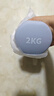 Keep哑铃女男健身家用彩色浸塑环保手铃亚铃全身塑形水蓝2kg*2 实拍图