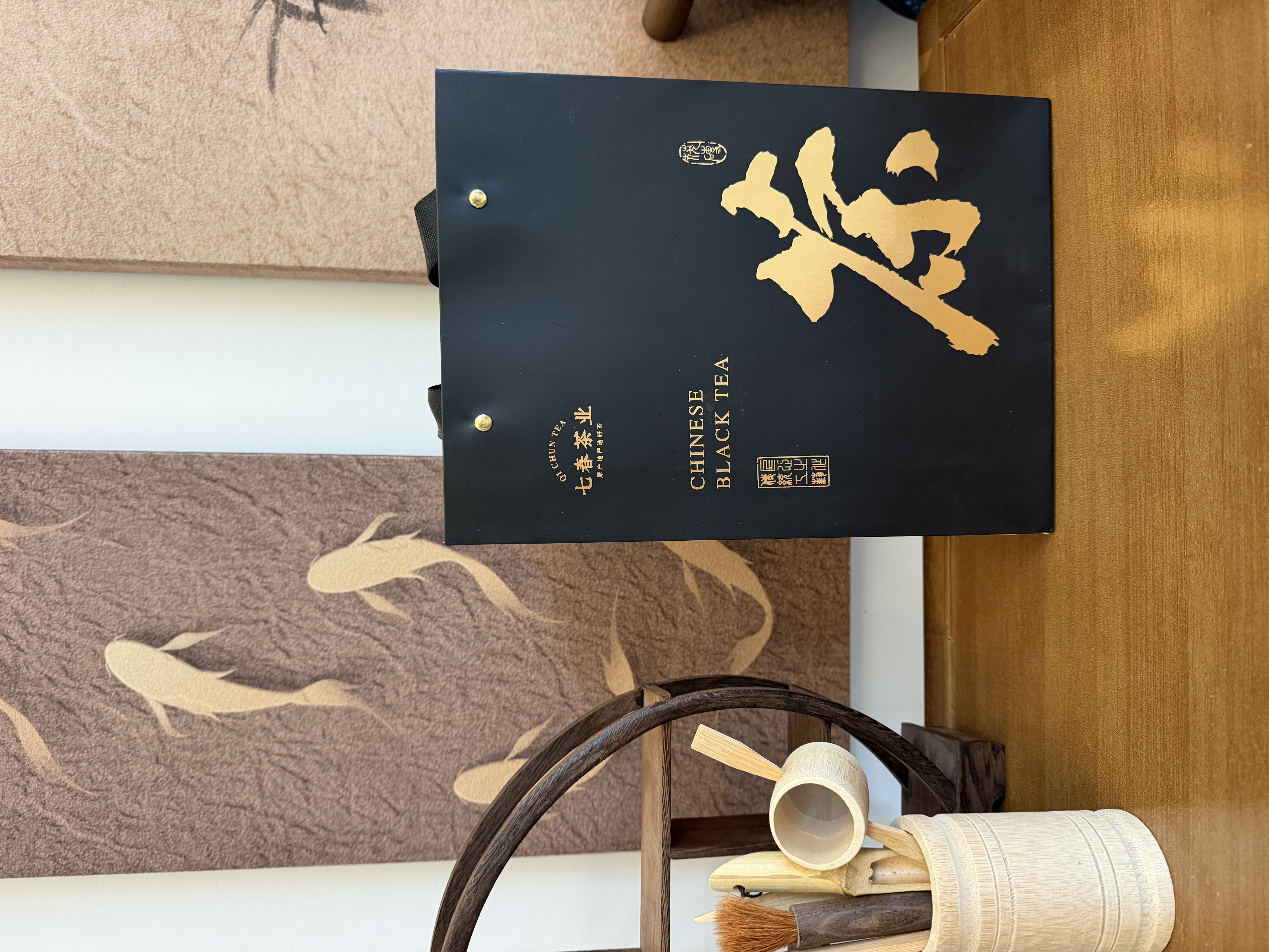 七春安化黑茶赠茶刀2016年金花茯砖茶叶礼盒1kg湖南产中秋教师节礼物 实拍图