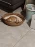 泰格宠物猫窝四季通用夏季藤编猫抓板超大号垫子编织猫咪狗狗睡觉宠物用品 藤编猫耳窝+奶白棉垫+奶白抱枕 小号【适合7斤内】 实拍图