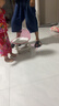 【热销爆款】儿童凳子亚克力万向轮滑轮矮凳儿童带娃小椅子小凳子 透明粉-儿童靠背小椅子 实拍图