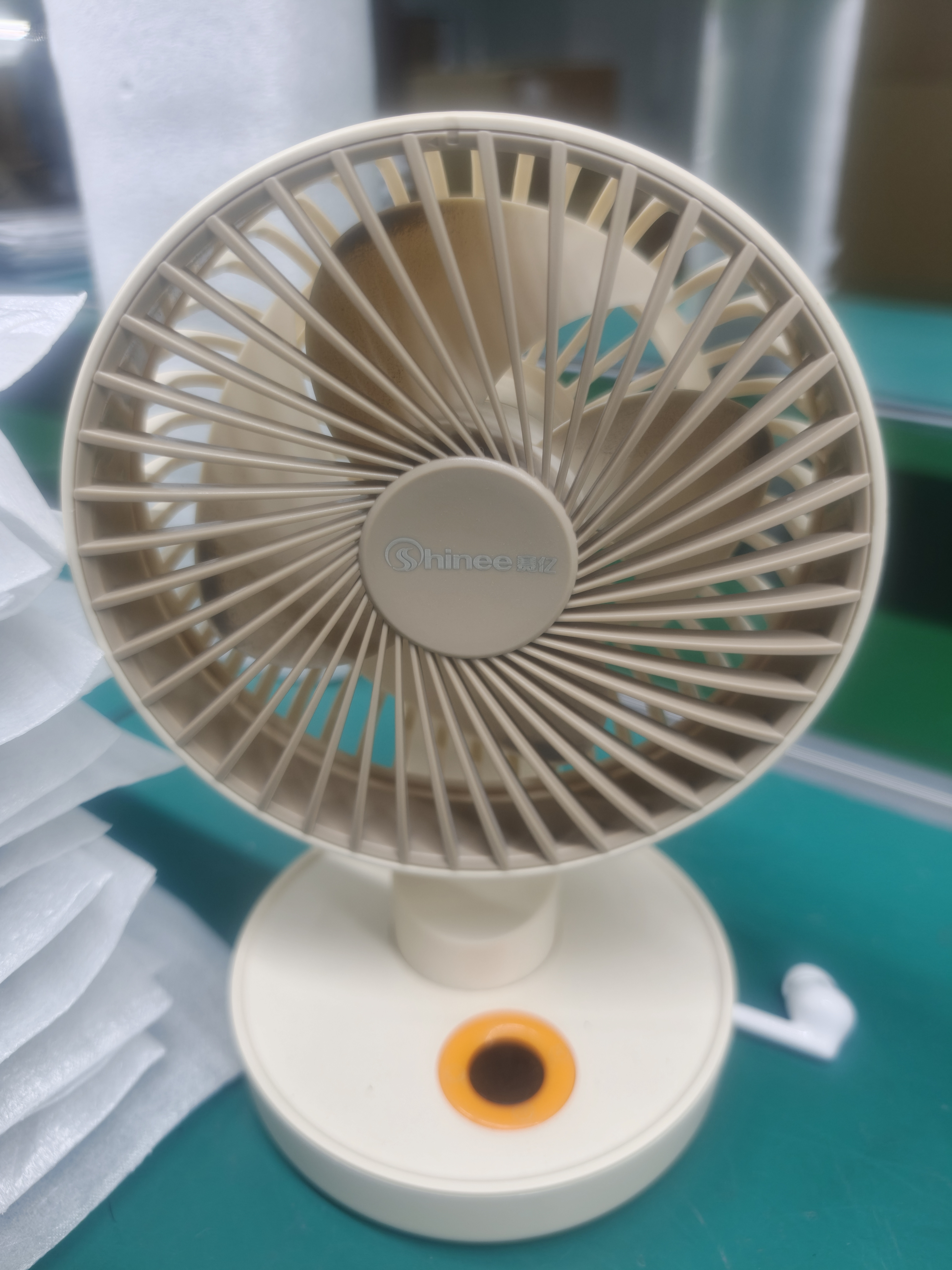 赛亿充电定时USB小风扇空气循环家用风扇台挂电风扇户外便携轻音换气摇头扇床头办公室桌面小电扇 实拍图