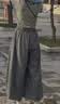 浪莎山本裙裤女夏季2026新款日系垂感高腰显瘦休闲冰丝薄款阔腿裤裙子 实拍图
