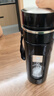 恩尔美（nRMEi）水杯男士大容量茶杯便携车载办公防摔耐高温茶水分离泡茶玻璃杯子 商务黑750ml【茶水分离+提绳】 实拍图