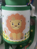 杯具熊（BEDDYBEAR）开口笑双饮盖儿童保温杯带吸管水杯316钢大容量保温壶600ML呆萌狮 实拍图
