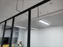 灯灵办公室吊线灯LED长条灯吸吊两用超亮节能办公写字楼超市商场工程工业专用平板灯 黑框直角120x20cm48W 白光 实拍图