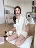 LULU CARTER真丝睡衣女款2026夏秋季新款女轻奢波点Kitty带胸垫家居服礼盒装 黄色kitty【三件套】 M 建议 80-100斤 实拍图