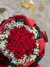 幽客玉品鲜花速递红玫瑰花束表白送女友老婆生日礼物全国同城配送 33朵红玫瑰花束—女王款 实拍图