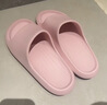 朴西新款EVA踩屎感厚底拖鞋女士居家室内情侣拖鞋男 浅粉 37-38 实拍图