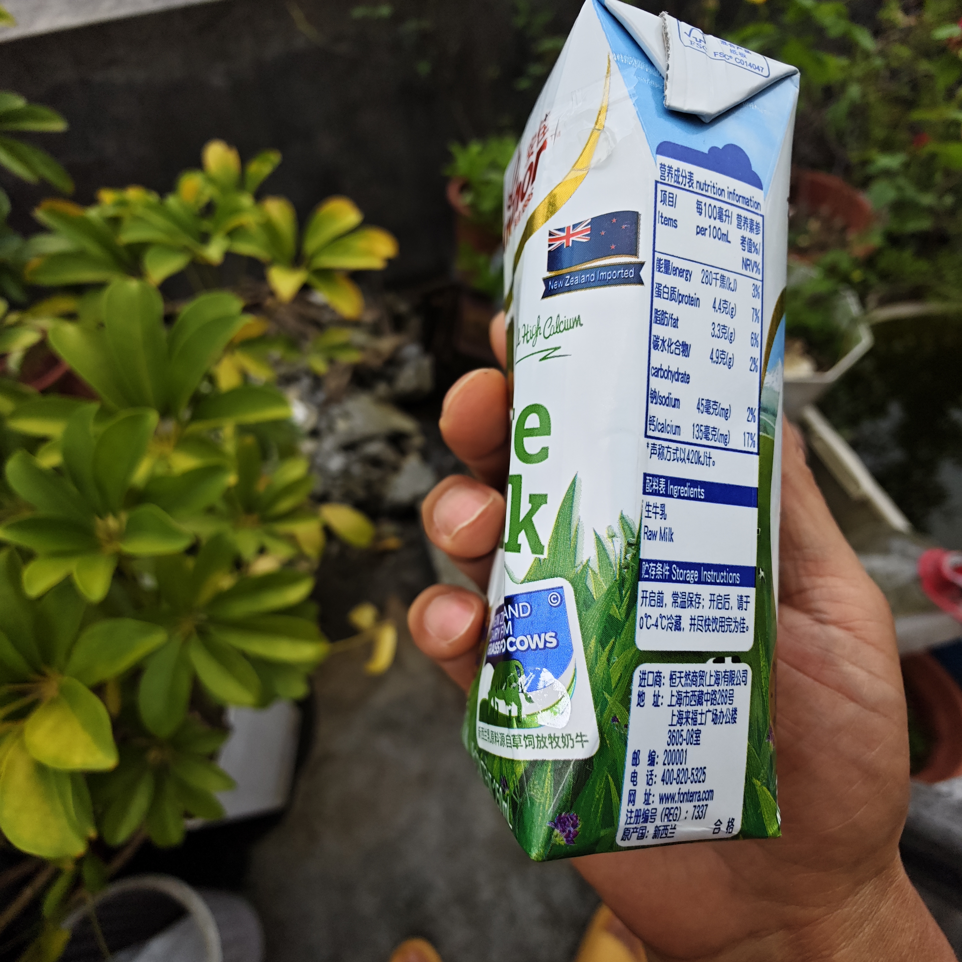 安佳（Anchor）4.4g原生高钙高蛋白全脂纯牛奶250mL*24盒新西兰原装进口草饲 实拍图