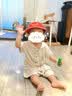优衣库婴幼儿爬爬服/短袖宝宝连体衣483021 30 浅米色 100cm 实拍图