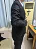 罗蒙（ROMON）西服套装男秋冬季商务修身西装男士正装结婚伴郎礼服 黑色 L  实拍图