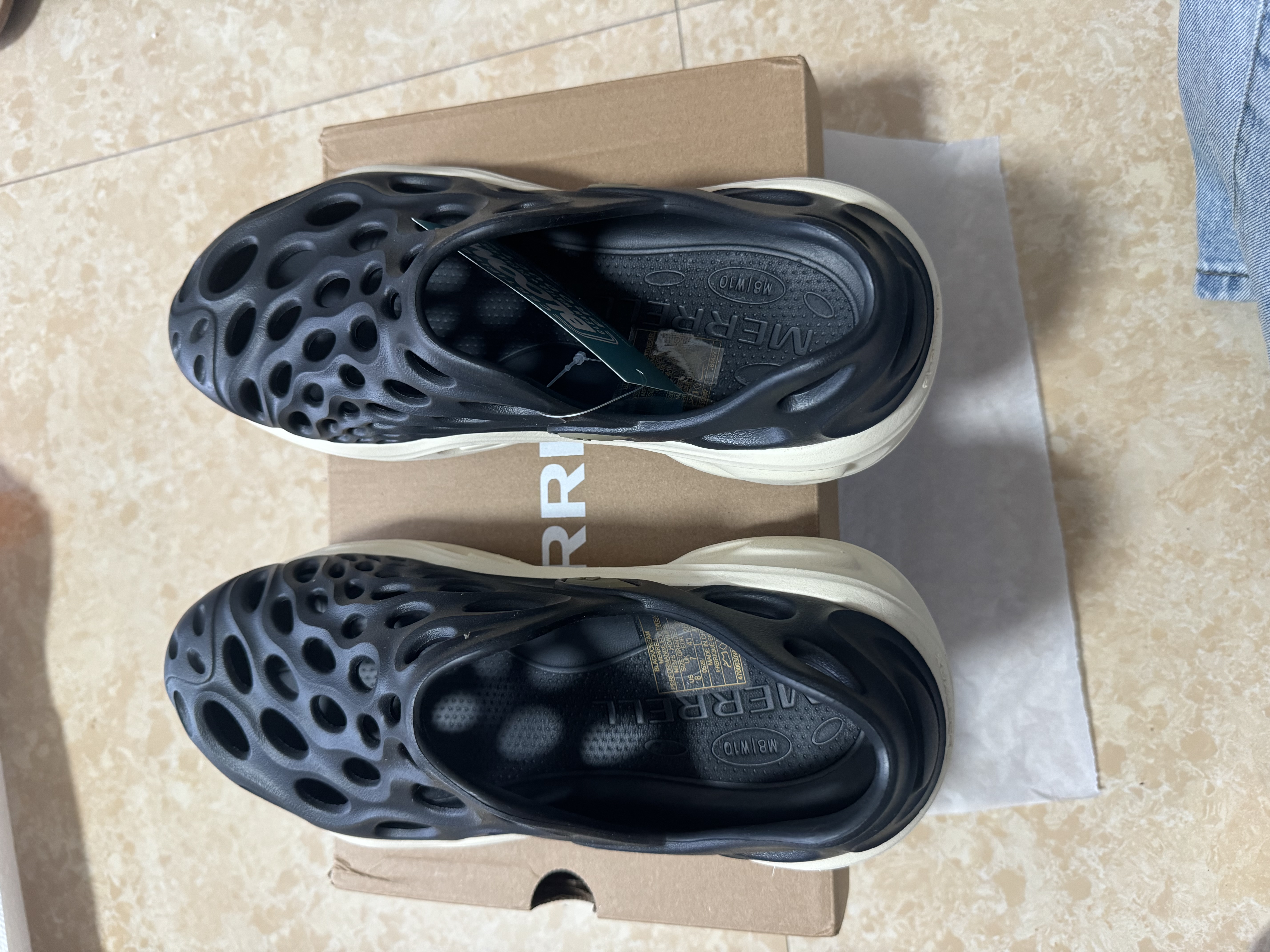 迈乐（Merrell）洞洞鞋HYDRO NEXT MOC毒液3男鞋女鞋厚底软弹涉水徒步溯溪鞋 J006169-黑淡黄男 41 建议拍大一码 实拍图