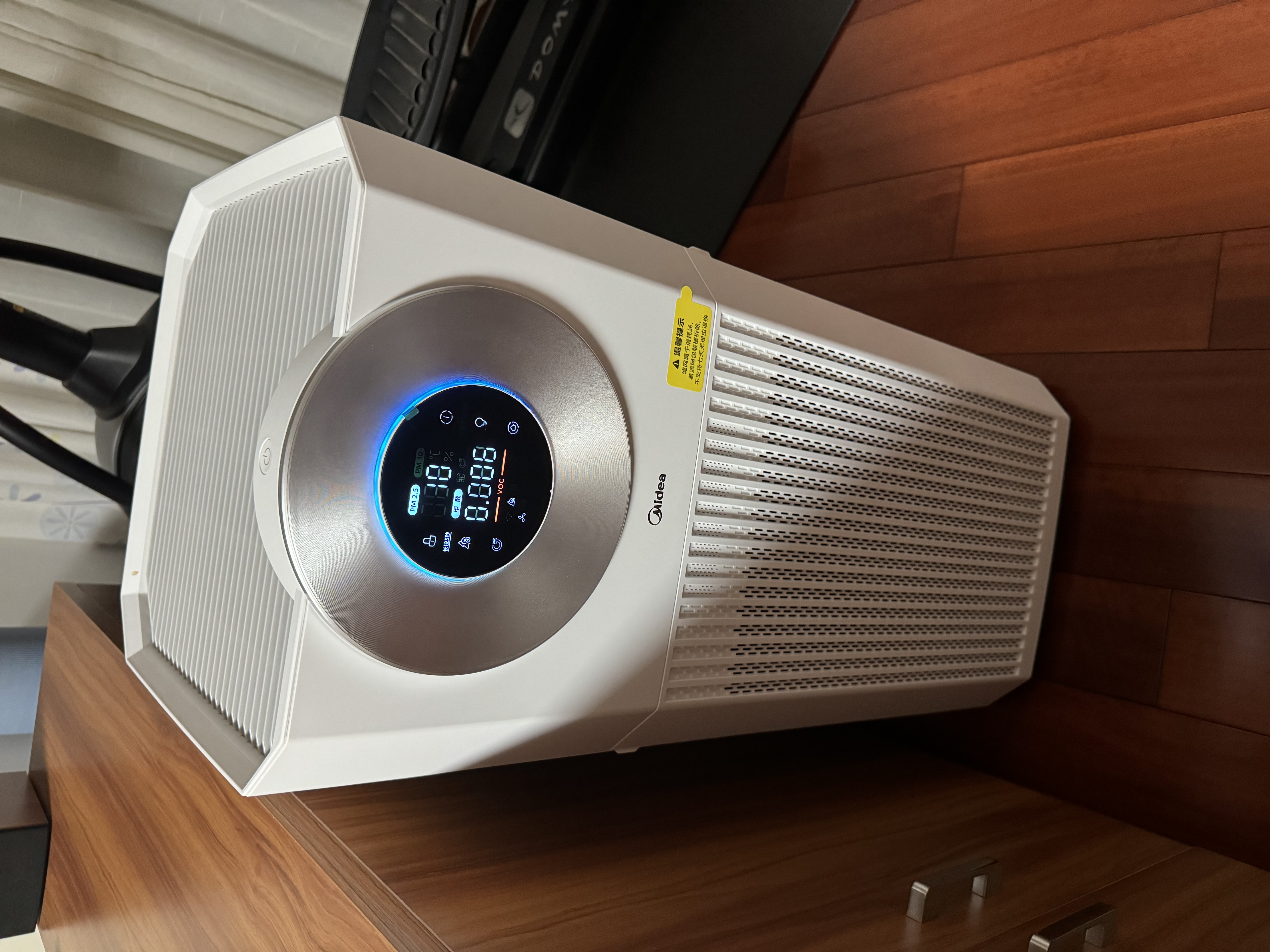 美的（Midea）【超大净化量】甲醛数显空气净化器鼻炎家用除烟味异味过敏原宠物吸猫毛净化机T1000 Lite 实拍图