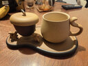 万仟堂（Edenus）茶杯套装陶瓷茶具主人杯茶水分离杯泡茶杯咖啡杯马克杯举个栗子 举个栗子·办公杯【约290cc】 实拍图