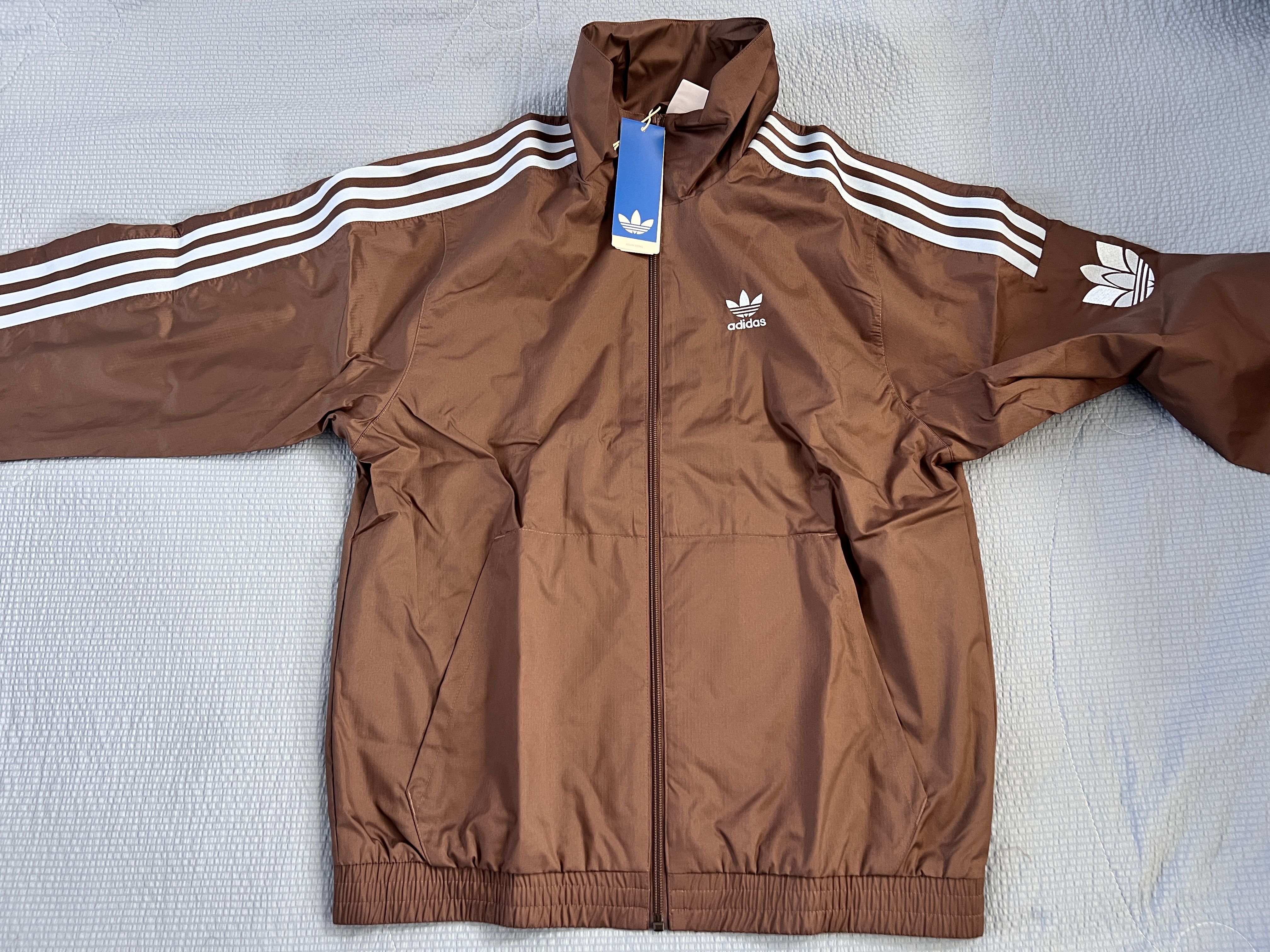 adidas通勤百搭三条纹休闲运动夹克早秋外套男女阿迪达斯三叶草 实拍图