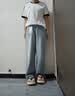 森马（Semir）牛仔裤女春秋款含莱赛尔阔腿裤2026新款松弛长裤港风显腿长拖地裤 实拍图