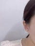 芯奢S999纯银针耳钉女士蓝色猫眼月亮星球养耳洞温柔耳饰送女友礼物 S999足银针耳钉一对+精美礼盒 实拍图