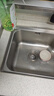JMOOWO同款洗菜盆水槽大单槽不锈钢加厚水槽家用防刮厨房洗碗槽 75*40【侧边米粒加厚不锈钢】【抽拉+皂液+洗杯】 实拍图