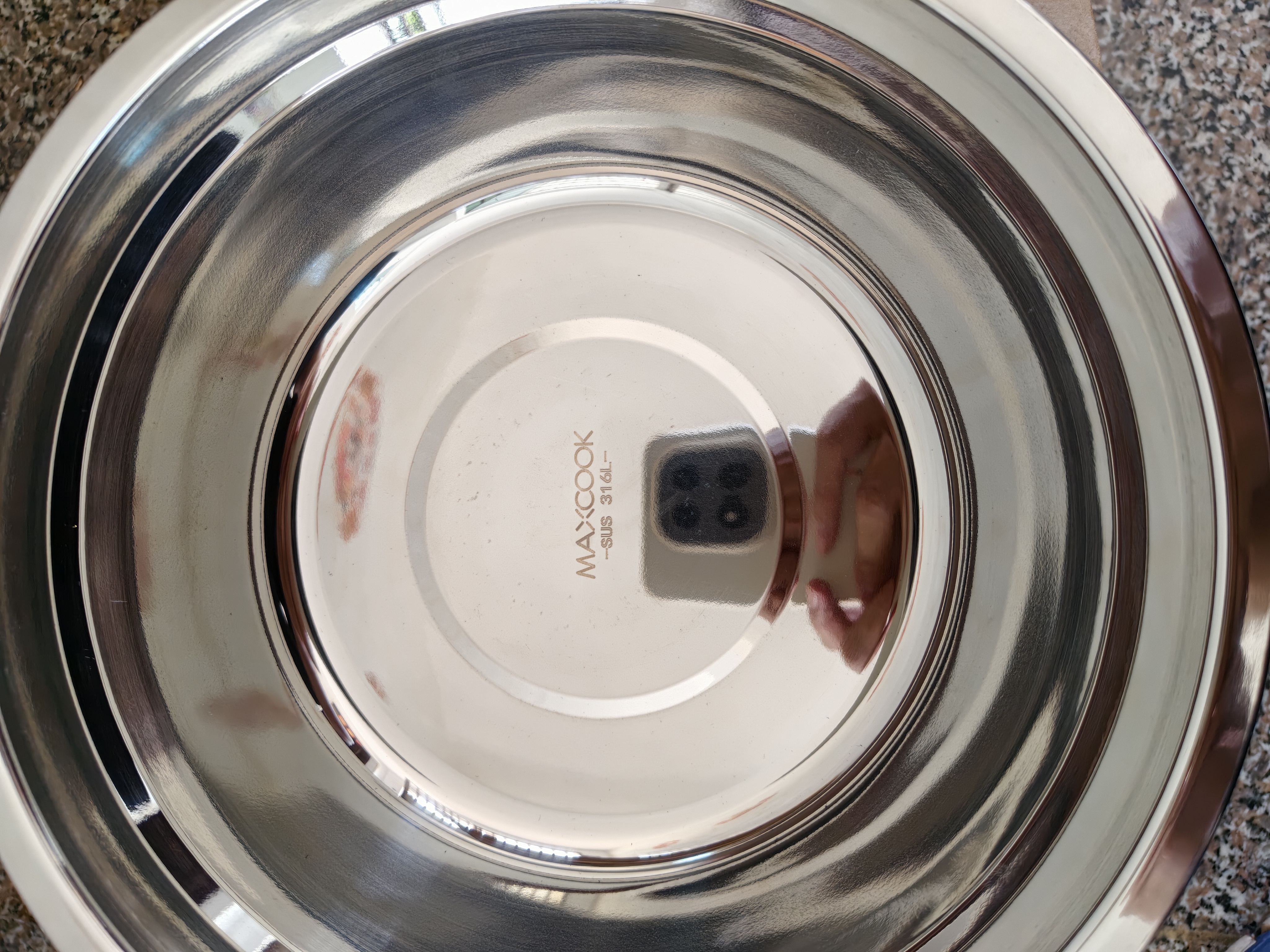美厨（MAXCOOK）316L不锈钢汤盆汤碗24cm 加厚加宽加深 可用电磁炉 MCWA1656 实拍图