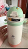 babycare儿童保温杯婴幼儿学饮宝宝吸管杯316L不锈钢保温杯幼儿园保温水壶 赠直通吸嘴- 背带款浅嗬绿450ml 实拍图