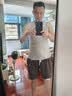 雅鹿3件装男士背心男100%纯棉夏季运动健身宽肩打底吸汗无袖汗衫坎肩 【黑白灰】纯棉背心3件 3XL 【建议150-180斤】 实拍图
