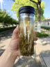 富光双层玻璃杯水杯子茶水分离泡茶杯男女士高颜值团购定制400ML 实拍图