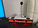 狼蛛（AULA）GS8桌面电脑音响游戏桌搭蓝牙电竞音箱低音炮台式长条音乐律动7.1环绕声效带可插拔降噪麦克风家用 GS8皎月白【USB+蓝牙+3.5三种模式连接】 实拍图