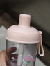 乐扣乐扣（LOCK&LOCK）奶茶杯塑料杯吸管杯便携提手水杯女果汁咖啡杯 樱花粉-700ML 实拍图