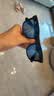 雷朋（RayBan）儿童太阳镜时尚方形墨镜0RJ9069S 702855橡胶黑色镜框蓝色片 实拍图