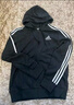 adidas休闲舒适三条纹立领夹克外套男装秋季阿迪达斯官方轻运动 黑色/白（推荐选大一码）   2XL 实拍图
