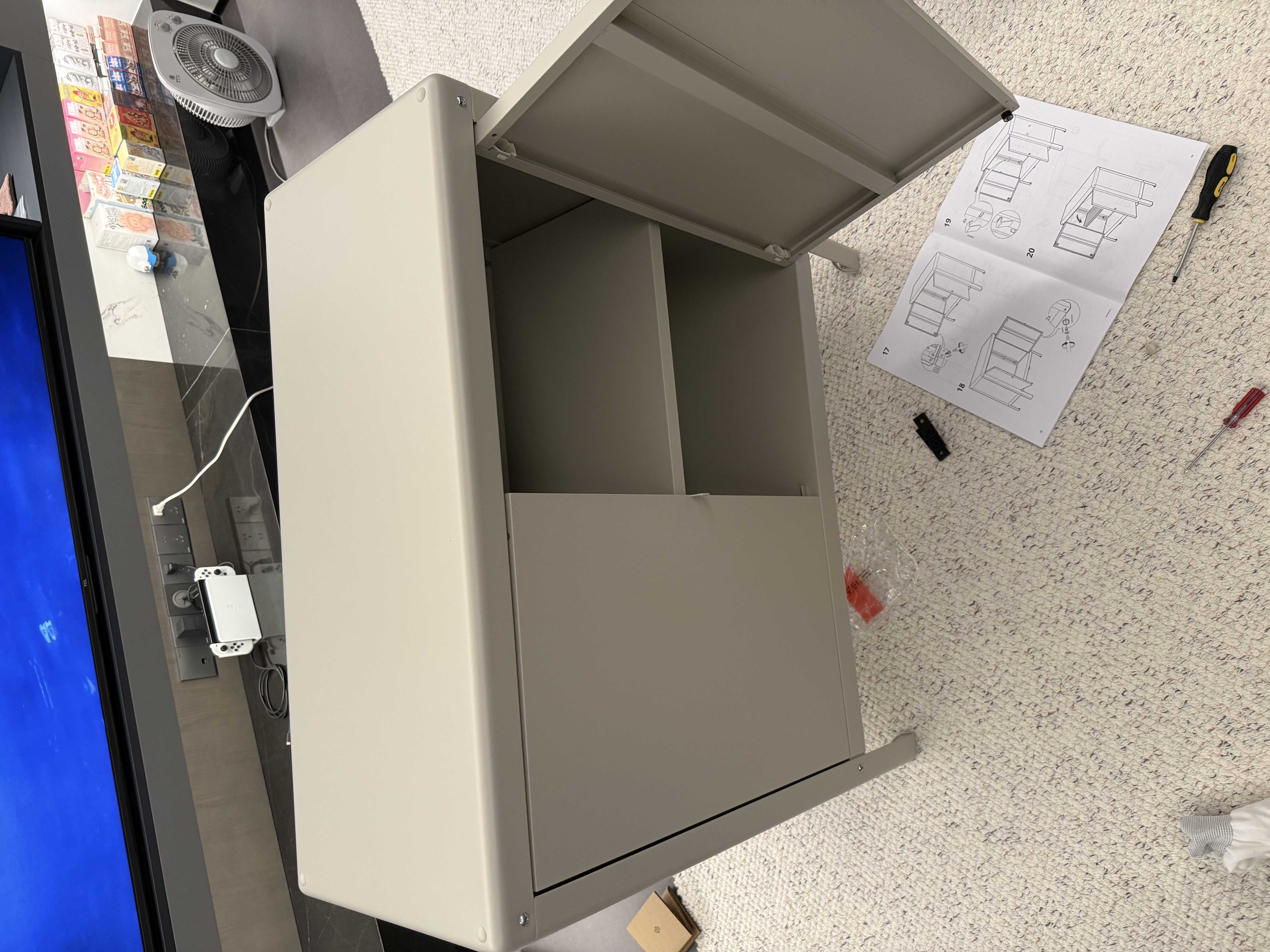 宜家（IKEA）KOLBJORN科比约恩搁架带柜储物柜室内室外阳台收纳展示柜 柜子80x35x81cm 实拍图