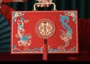 庆喜良缘彩礼盒结婚礼金箱20-30万订婚装钱盒子现金聘礼提亲定红色手提箱 实拍图