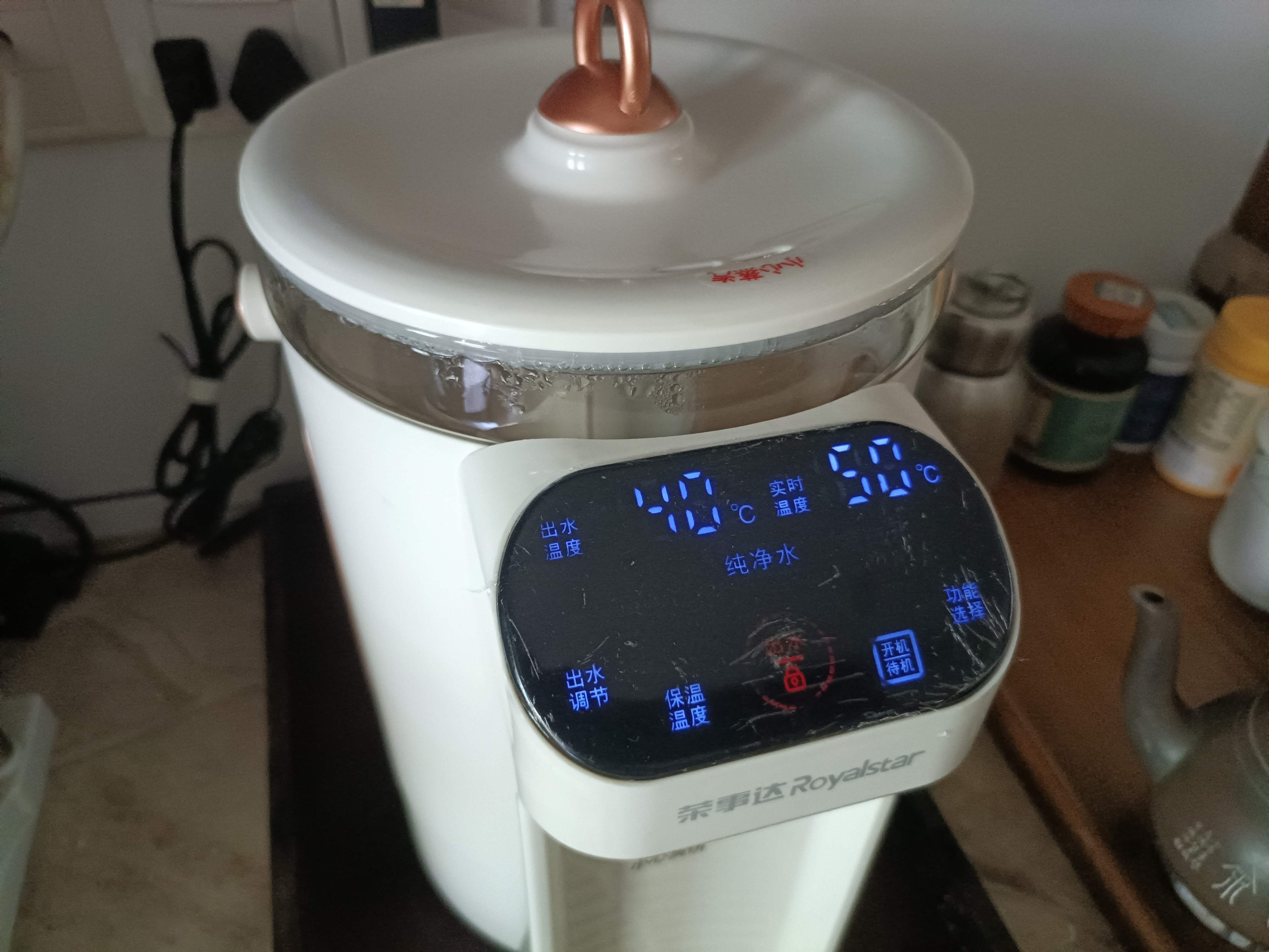 荣事达电热水壶定量出水恒温电热水瓶小型家用智能除氯速热冲奶调奶器开水壶保温烧水壶泡奶机热水饮水机 4L 升级定时定量出水/316发热盘/12段精准控温 实拍图