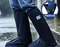 安达通 雨鞋套防水防雨鞋套户外防沙防滑耐磨男女高筒靴套 XL码43-45 实拍图