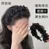 烨翡俪粉色蝴蝶结网纱发箍少女儿童头饰高颅顶洗脸头箍蓬松发卡学生发饰 实拍图