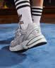 adidas JENNIE同款贝果鞋ASTIR厚底增高老爹鞋阿迪达斯三叶草   灰色   42.5 实拍图