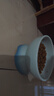 乐优派猫碗陶瓷狗碗猫食盆狗盆宠物碗猫粮碗高脚防打翻猫咪用品 渐变蓝 实拍图