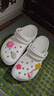 卡骆驰（CROCS）白鹿同款经典云朵洞洞鞋时尚百搭女鞋花园鞋|206750 白色-100(含智必星) 38 (240mm) 实拍图